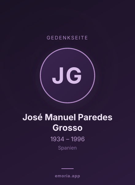 Gedenkportrait von José Manuel Paredes Grosso