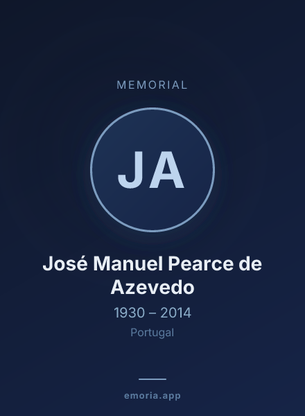 Memorial portrait of José Manuel Pearce de Azevedo