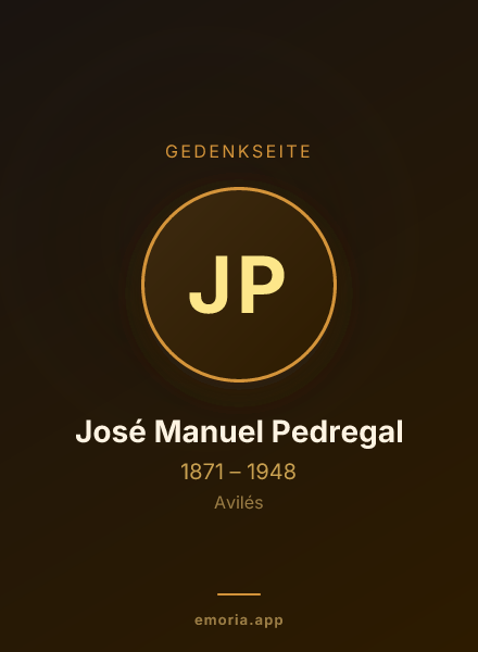 Gedenkportrait von José Manuel Pedregal