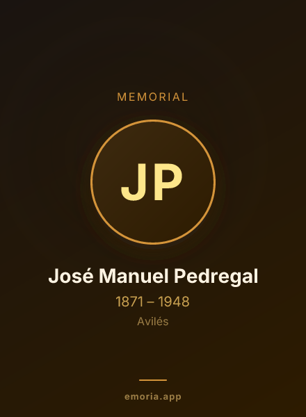 Memorial portrait of José Manuel Pedregal