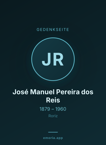 Gedenkportrait von José Manuel Pereira dos Reis