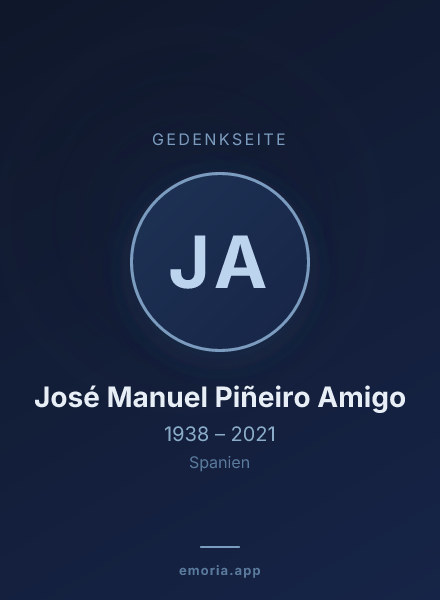 Gedenkportrait von José Manuel Piñeiro Amigo