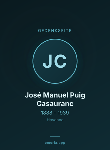 Gedenkportrait von José Manuel Puig Casauranc