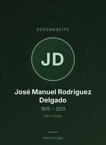 Gedenkportrait von José Manuel Rodriguez Delgado
