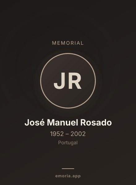 Memorial portrait of José Manuel Rosado