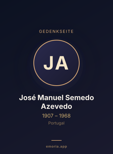 Gedenkportrait von José Manuel Semedo Azevedo