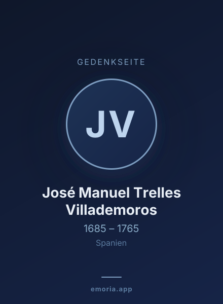 Gedenkportrait von José Manuel Trelles Villademoros