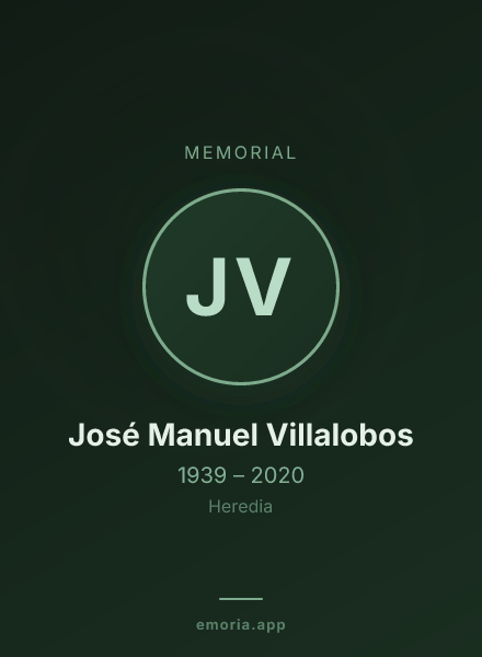 Memorial portrait of José Manuel Villalobos