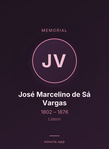 Memorial portrait of José Marcelino de Sá Vargas