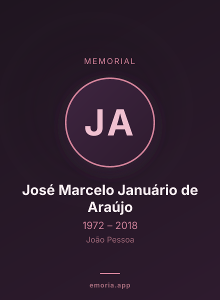 Memorial portrait of José Marcelo Januário de Araújo