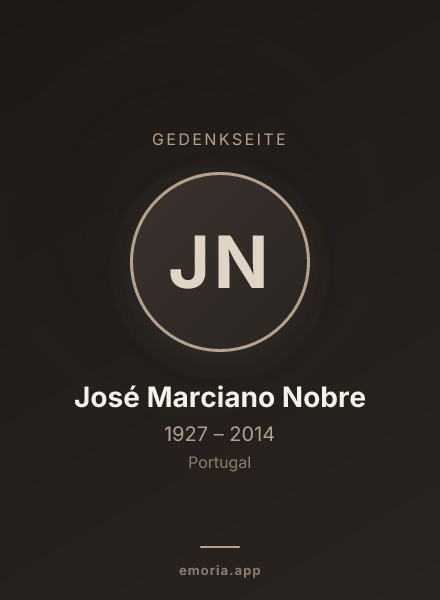 Gedenkportrait von José Marciano Nobre