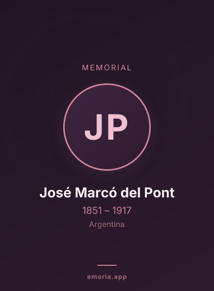 Memorial portrait of José Marcó del Pont