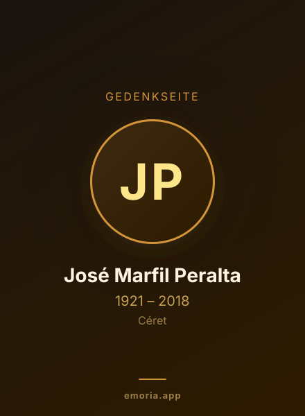 Gedenkportrait von José Marfil Peralta