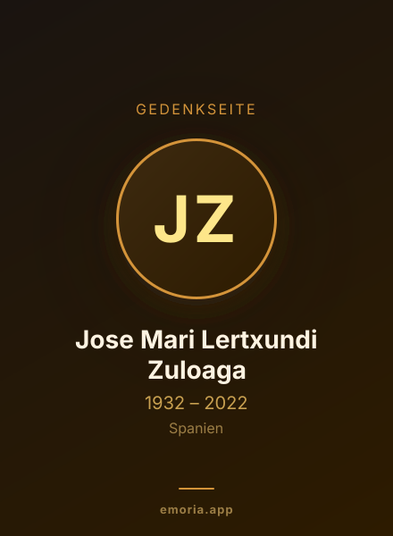 Gedenkportrait von Jose Mari Lertxundi Zuloaga