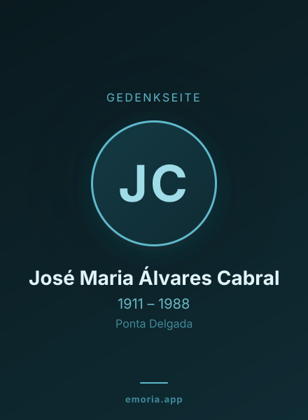 Gedenkportrait von José Maria Álvares Cabral
