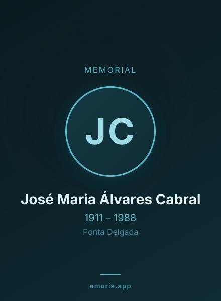 Memorial portrait of José Maria Álvares Cabral