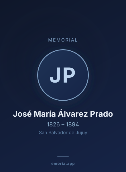 Memorial portrait of José María Álvarez Prado