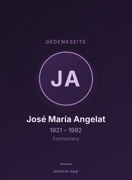 Gedenkportrait von José María Angelat