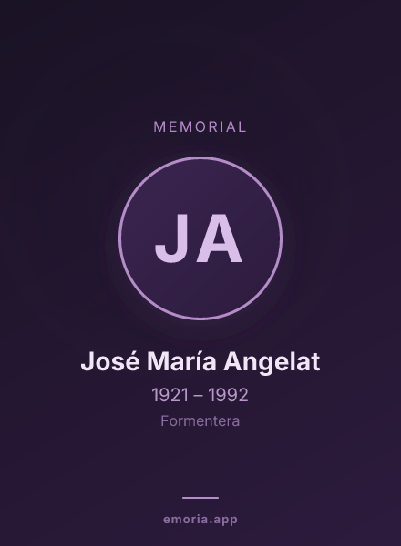 Memorial portrait of José María Angelat