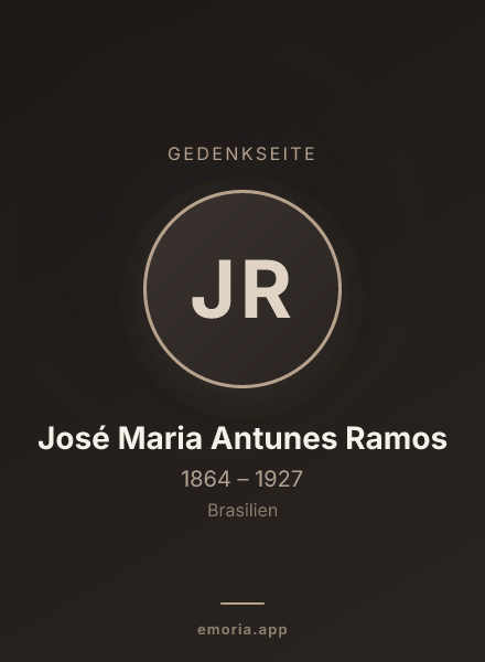 Gedenkportrait von José Maria Antunes Ramos