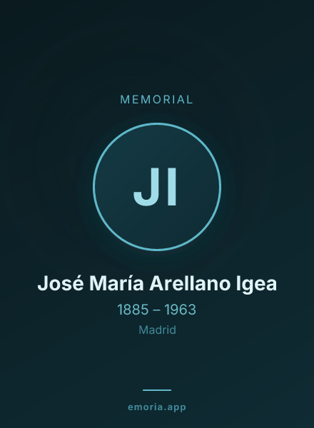 Memorial portrait of José María Arellano Igea