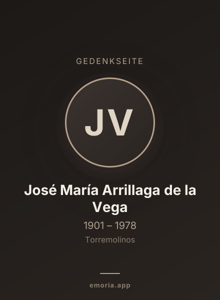 Gedenkportrait von José María Arrillaga de la Vega