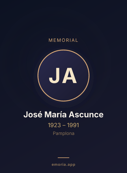 Memorial portrait of José María Ascunce