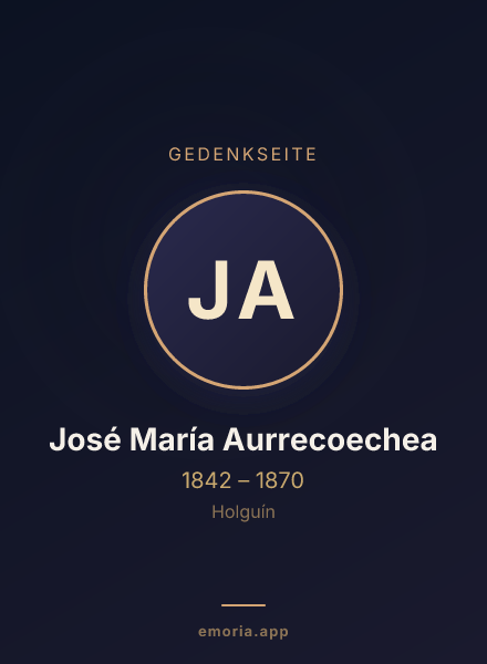 Gedenkportrait von José María Aurrecoechea