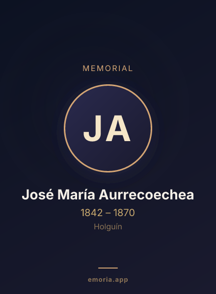 Memorial portrait of José María Aurrecoechea