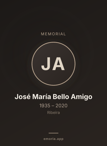 Memorial portrait of José María Bello Amigo