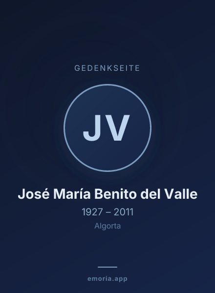 Gedenkportrait von José María Benito del Valle