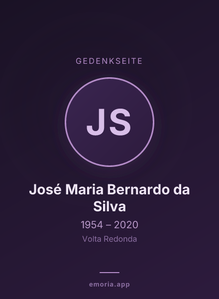 Gedenkportrait von José Maria Bernardo da Silva