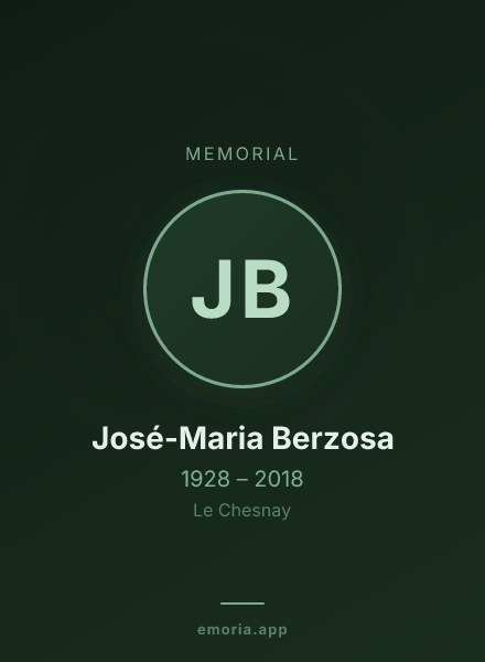 Memorial portrait of José-Maria Berzosa