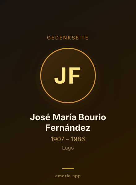 Gedenkportrait von José María Bourio Fernández
