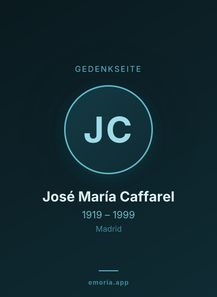 Gedenkportrait von José María Caffarel