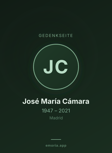 Gedenkportrait von José María Cámara