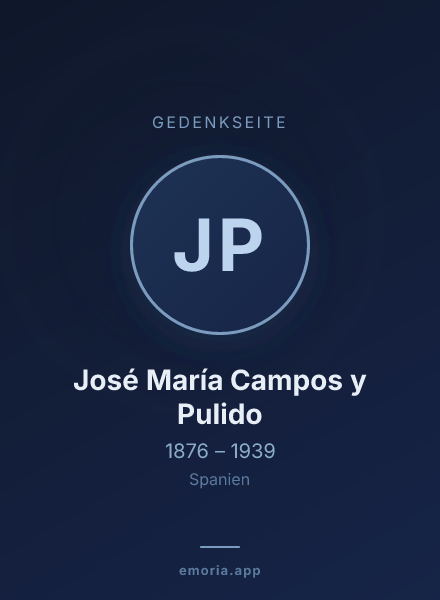 Gedenkportrait von José María Campos y Pulido