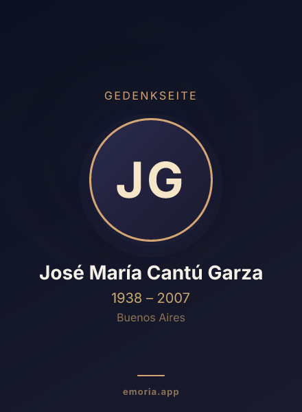 Gedenkportrait von José María Cantú Garza
