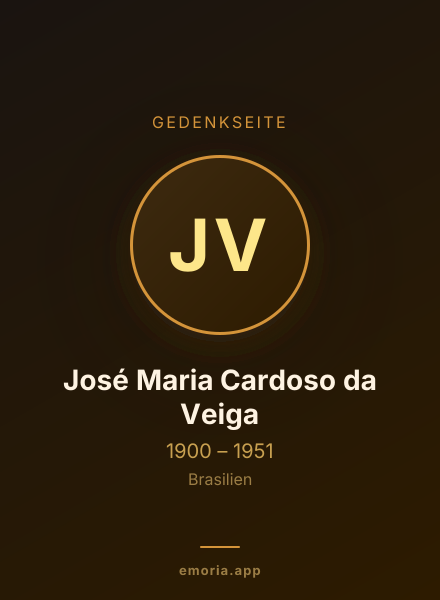 Gedenkportrait von José Maria Cardoso da Veiga