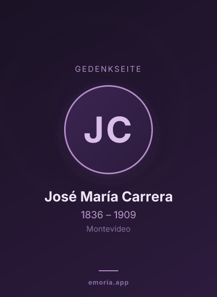 Gedenkportrait von José María Carrera