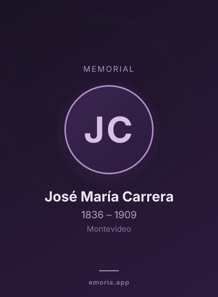 Memorial portrait of José María Carrera
