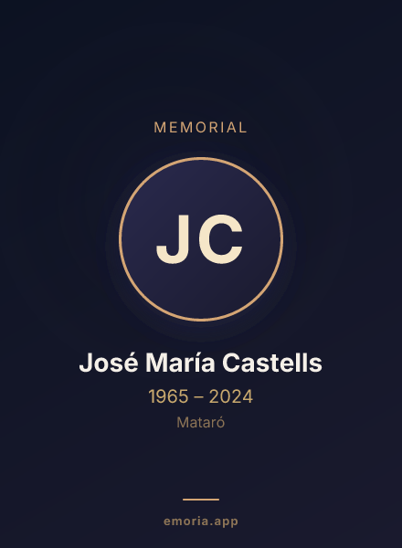 Memorial portrait of José María Castells