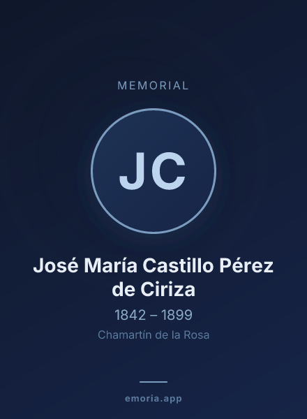 Memorial portrait of José María Castillo Pérez de Ciriza
