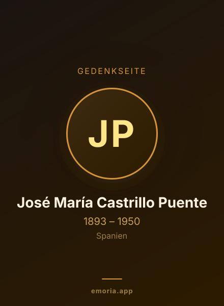 Gedenkportrait von José María Castrillo Puente