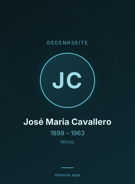Gedenkportrait von José Maria Cavallero