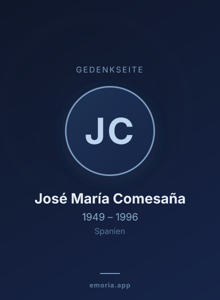 Gedenkportrait von José María Comesaña