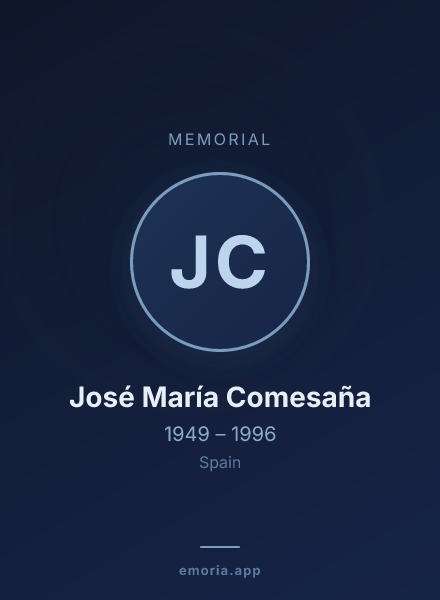 Memorial portrait of José María Comesaña