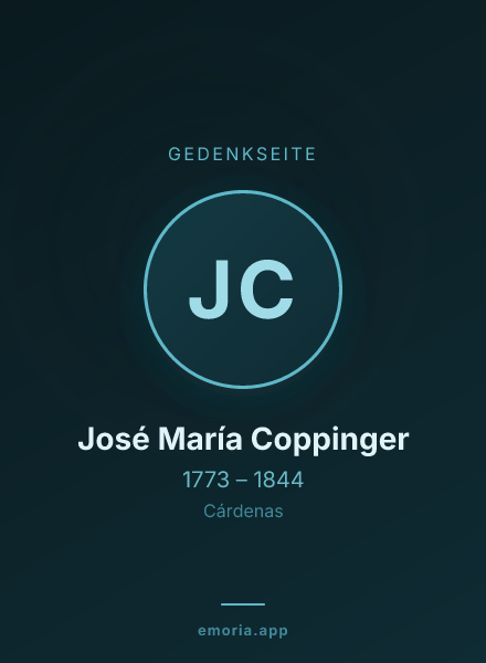 Gedenkportrait von José María Coppinger