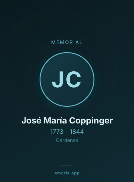 Memorial portrait of José María Coppinger