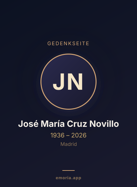 Gedenkportrait von José María Cruz Novillo